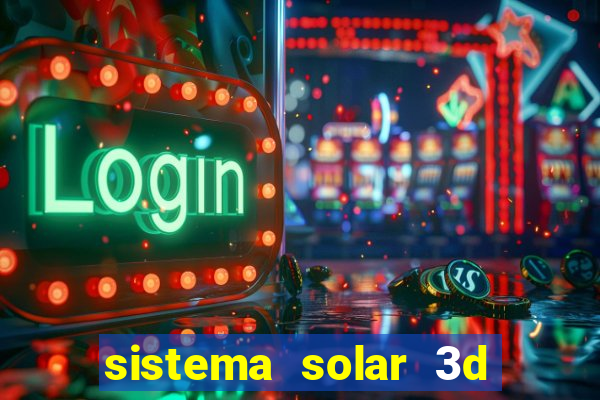 sistema solar 3d em movimento